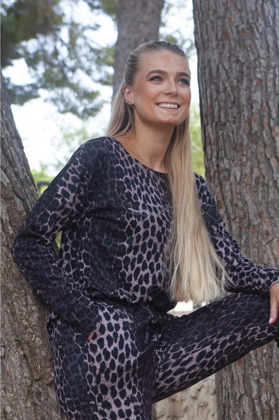 Liberte Alma-Ls-Top (Fleece) ark brown lux leo