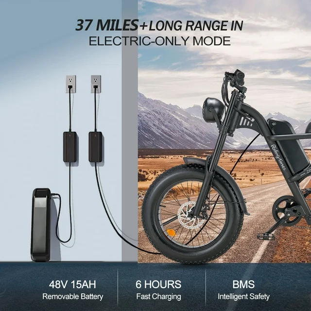 Ridingtimes Z8 Snow Ebikes for Adults, 20