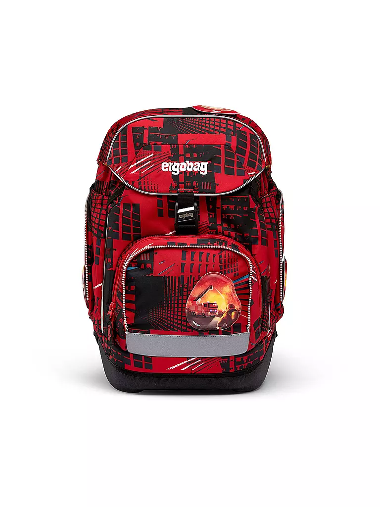 ERGOBAG Schultaschen Set 6tlg PACK - AlarmBäreitschaft  rot