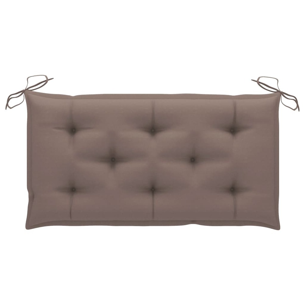 Coussins de banc de jardin 2 pcs taupe 100x50x7 cm tissu oxford