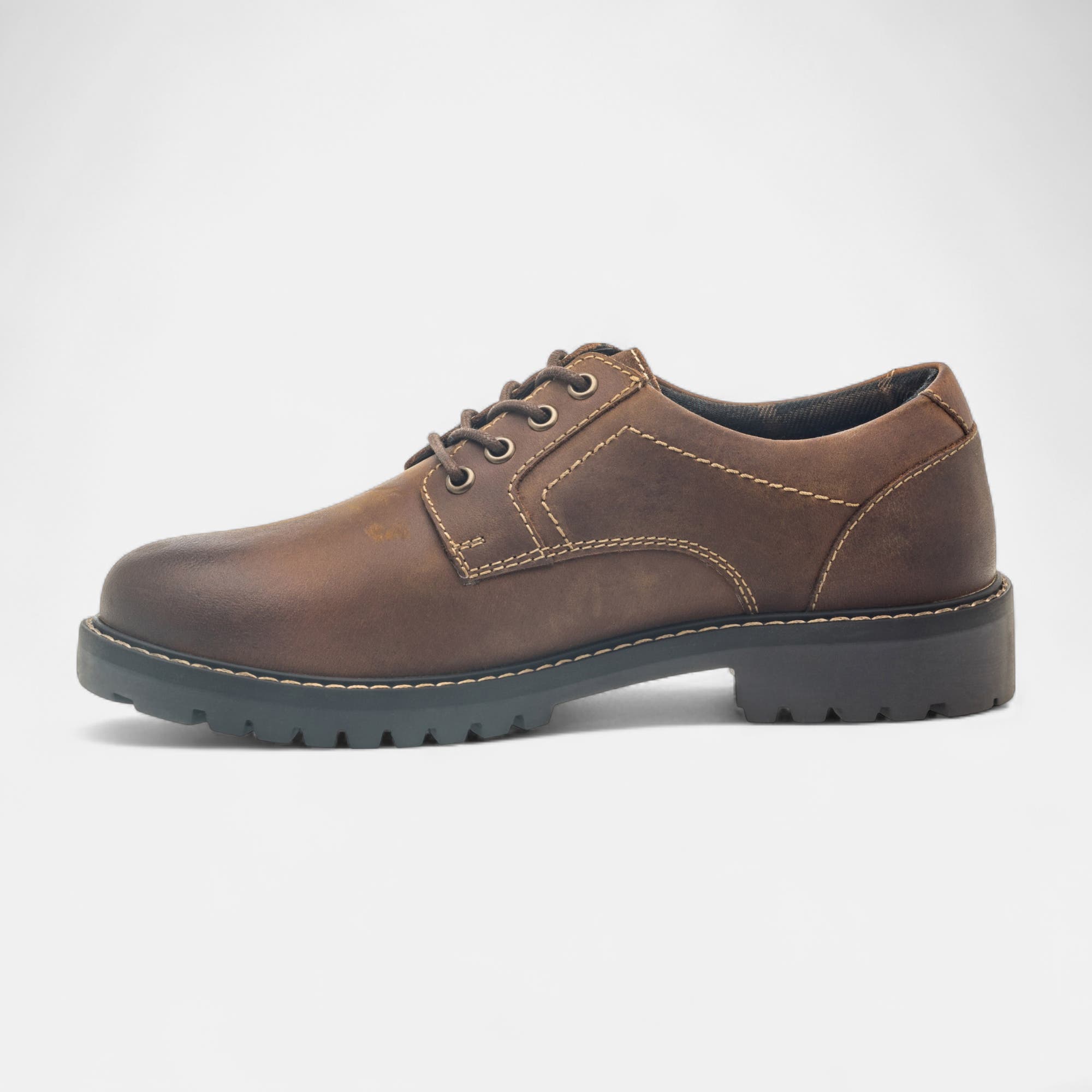 Derbies Homme en cuir cognac