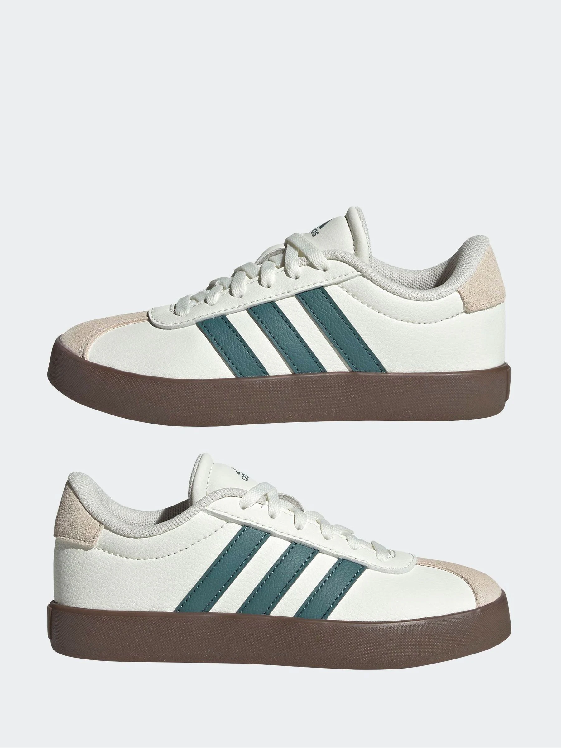 adidas Vl Court 3.0 Suède sneakers met veters voor kinderen