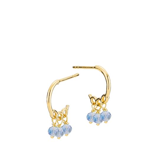 Izabel Camille Majesty Creoler, Aqua/Gold Plated
