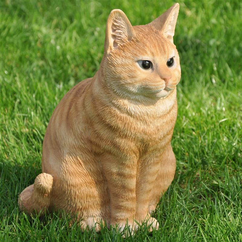 Dazikemo Gartenfigur Dekofigur Katze 29cm