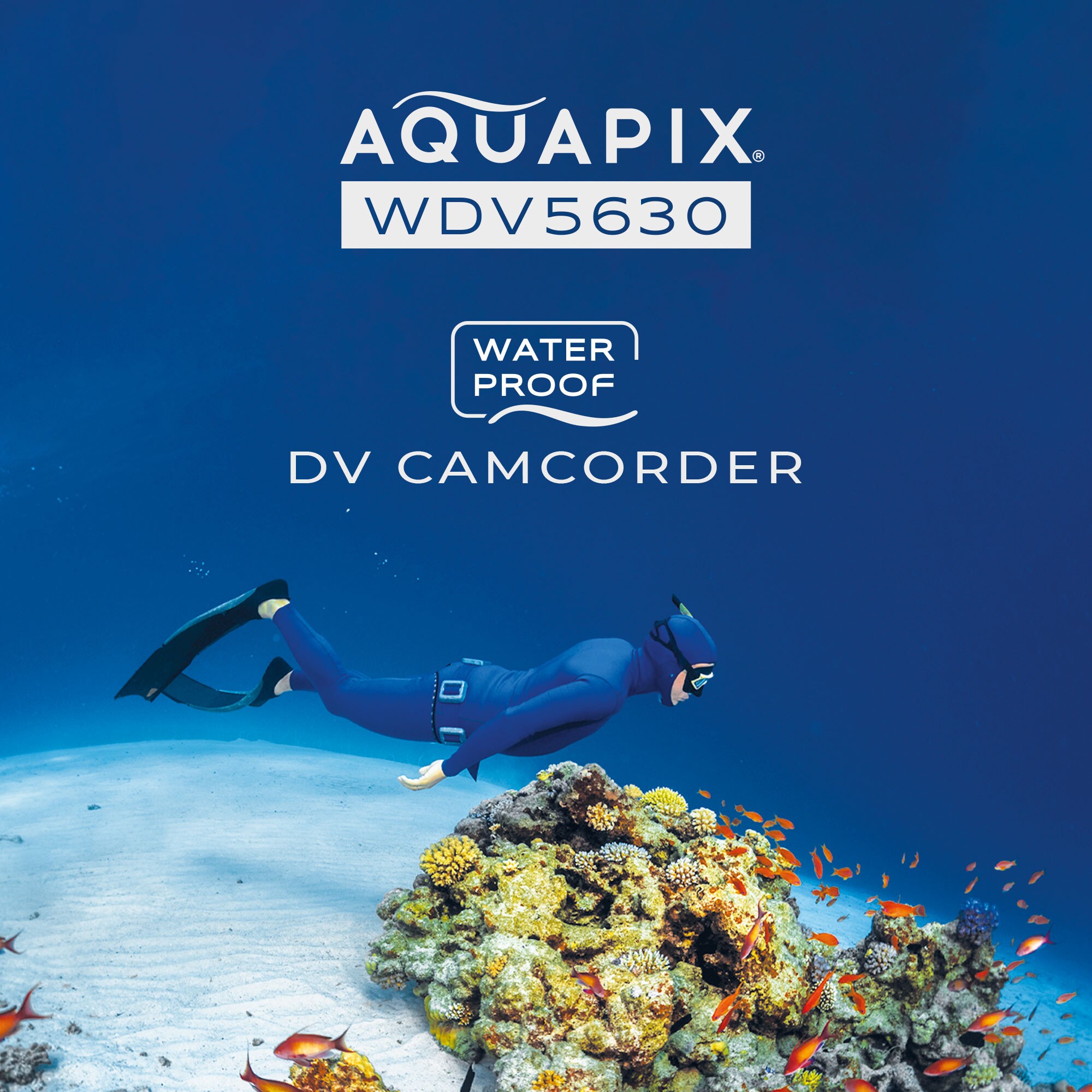 Aquapix WDV5630 Unterwasser DV-Camcorder Grau / Blau