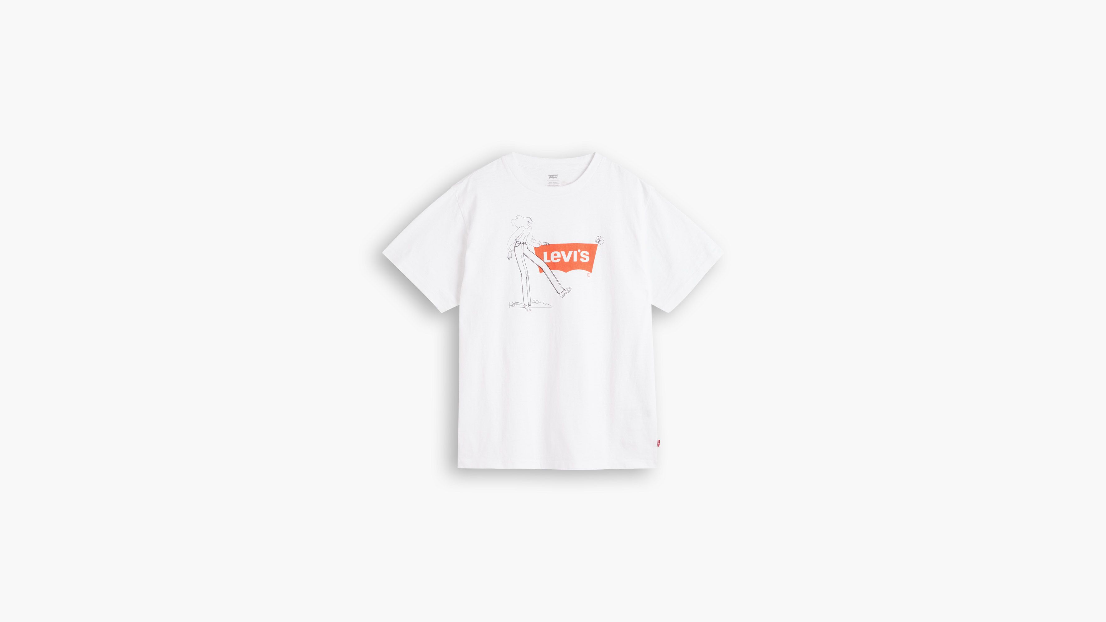 T-shirt graphique Jet - Graphic Jet Tee Levis For Gals Bright White - Blanc