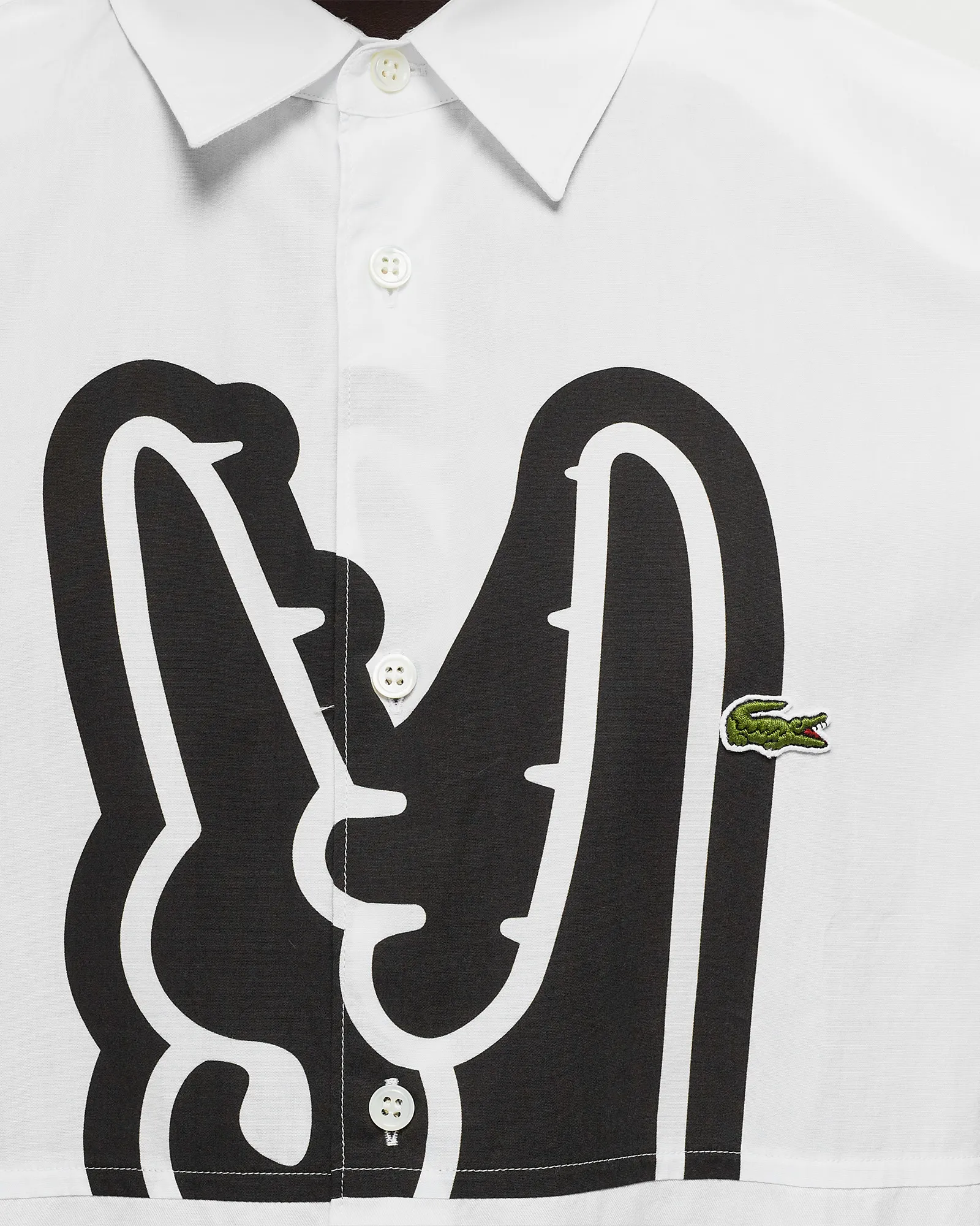 Comme des Garçons Shirt X LACOSTE WOVEN SHIRT