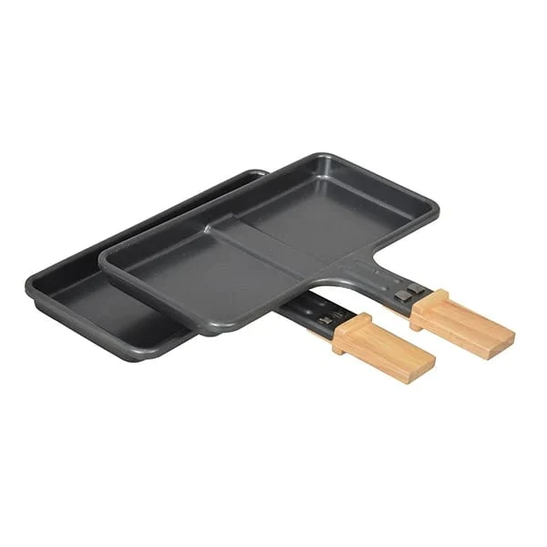 Set appareils à raclette et à fondue en bois Kitchen Chef Professional