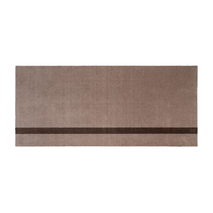 tica copenhagen - Stripes Vertical Läufer, 90 x 200 cm, sand / braun