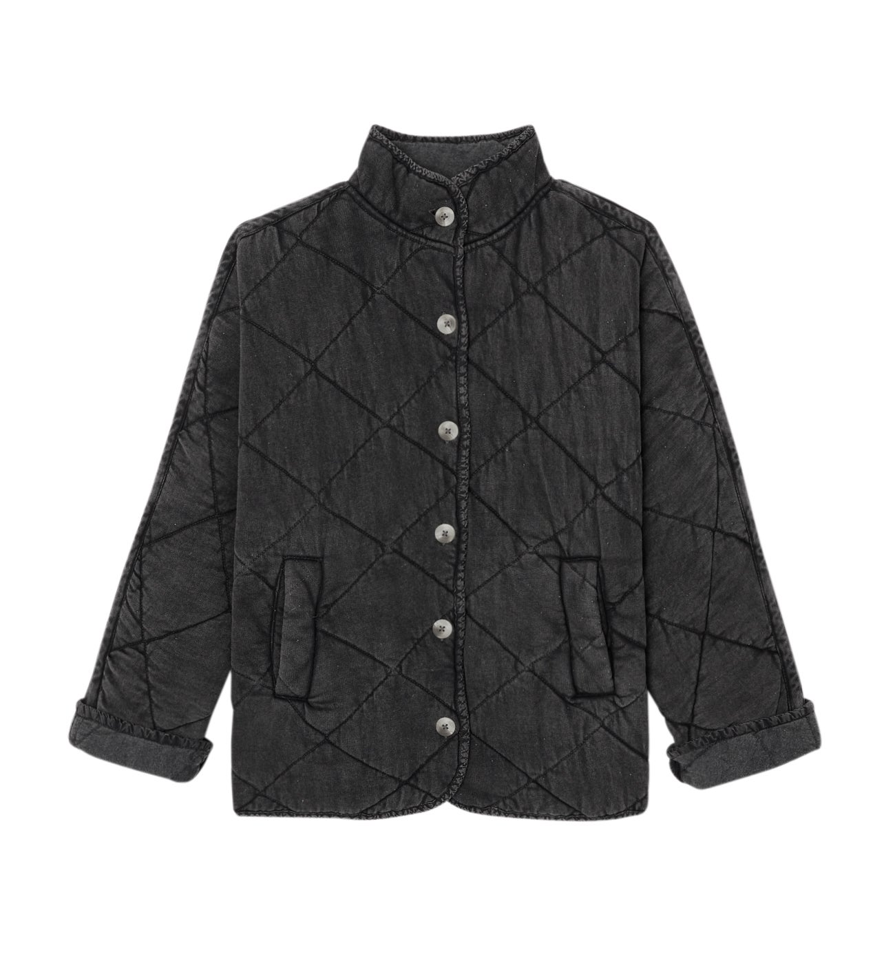 Veste matelassée unie Femme - Gris