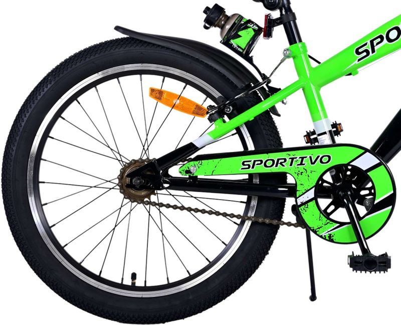 Volare - Sportivo - Kinderfiets - Groen - 20 Inch - Twee Handremmen