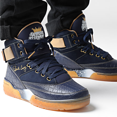 Baskets 33 Hi X Where Brooklyn At 1BM02090 Navy Gold