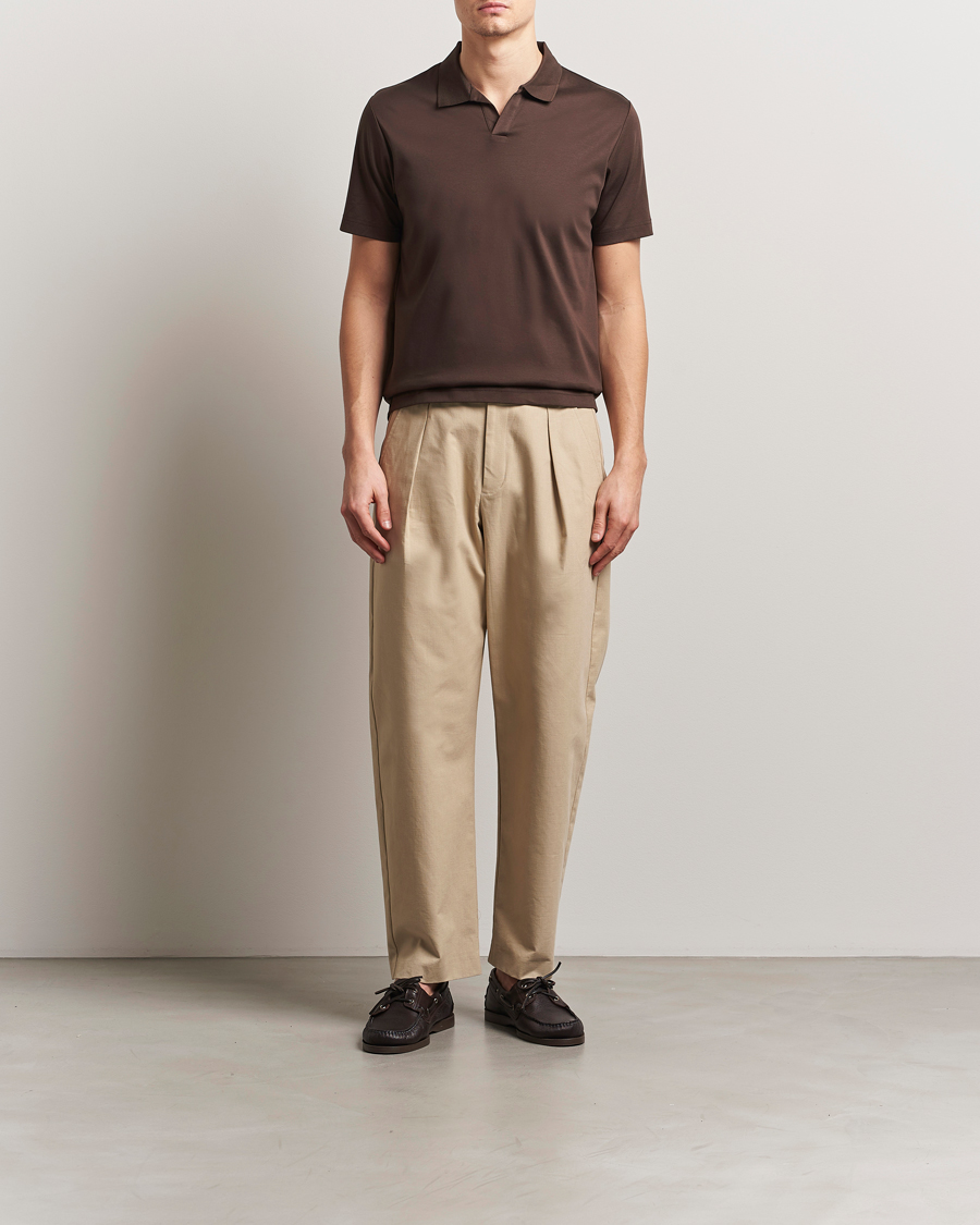 NN07 Paul Mercerized Polo Demitasse Brown
