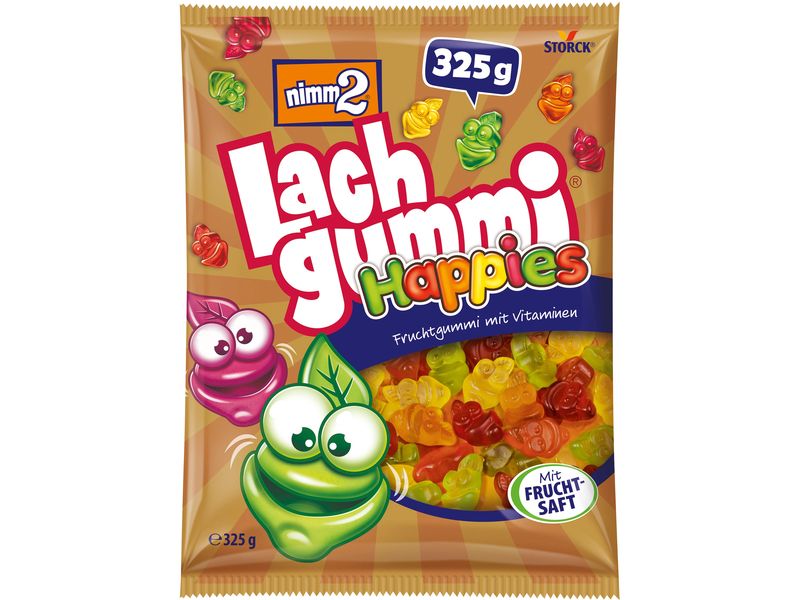 Storck Nimm2 Lachgummi Happies 325 g Fruchtgummi mit Vitaminen