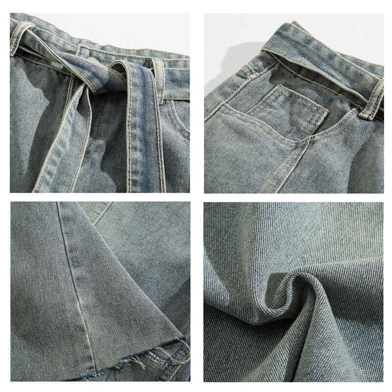 Yelmenor - Mid Rise Washed Denim Shorts