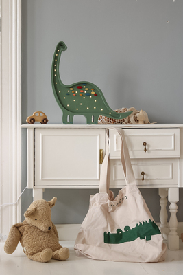 Little Lights Lampe Dinosaur, Konfetti Grønn