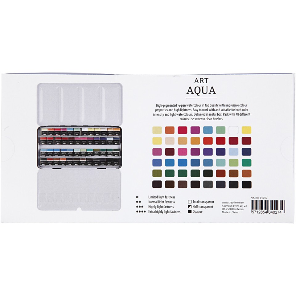 Art Aqua - Vandfarver (48 Farver)