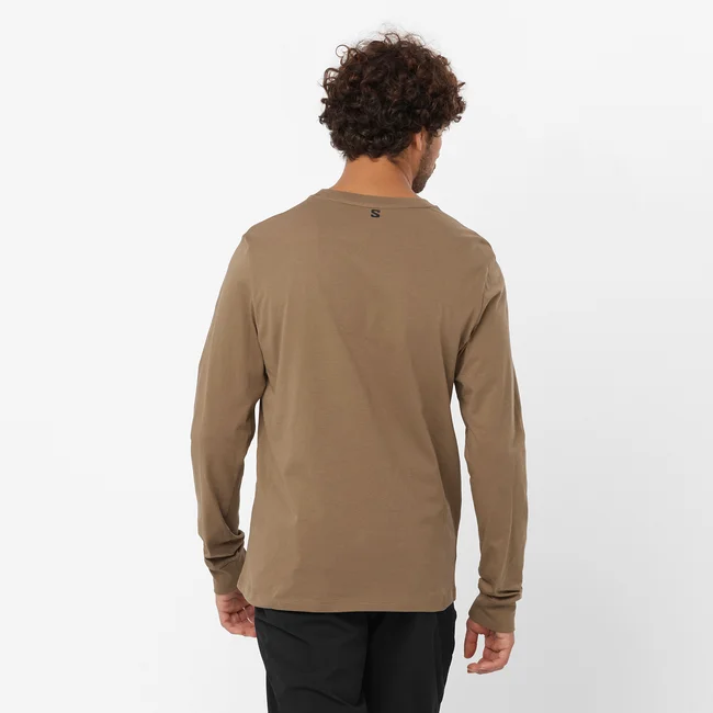 SALOMON LOGO PERFORMANCE  Langarmshirt Herren