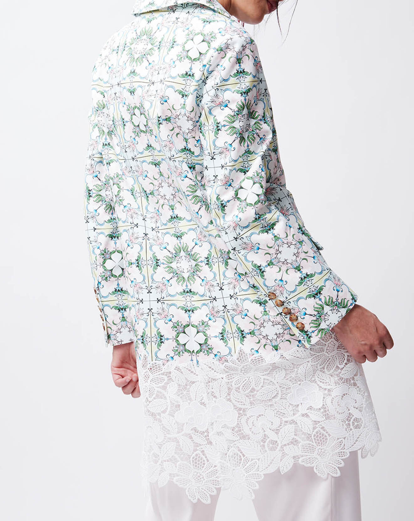 John Galliano Manteau léger June multicolore