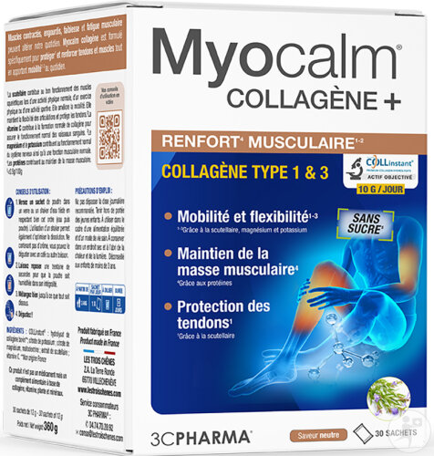 3C Pharma Myocalm Collagène 30 Sachets
