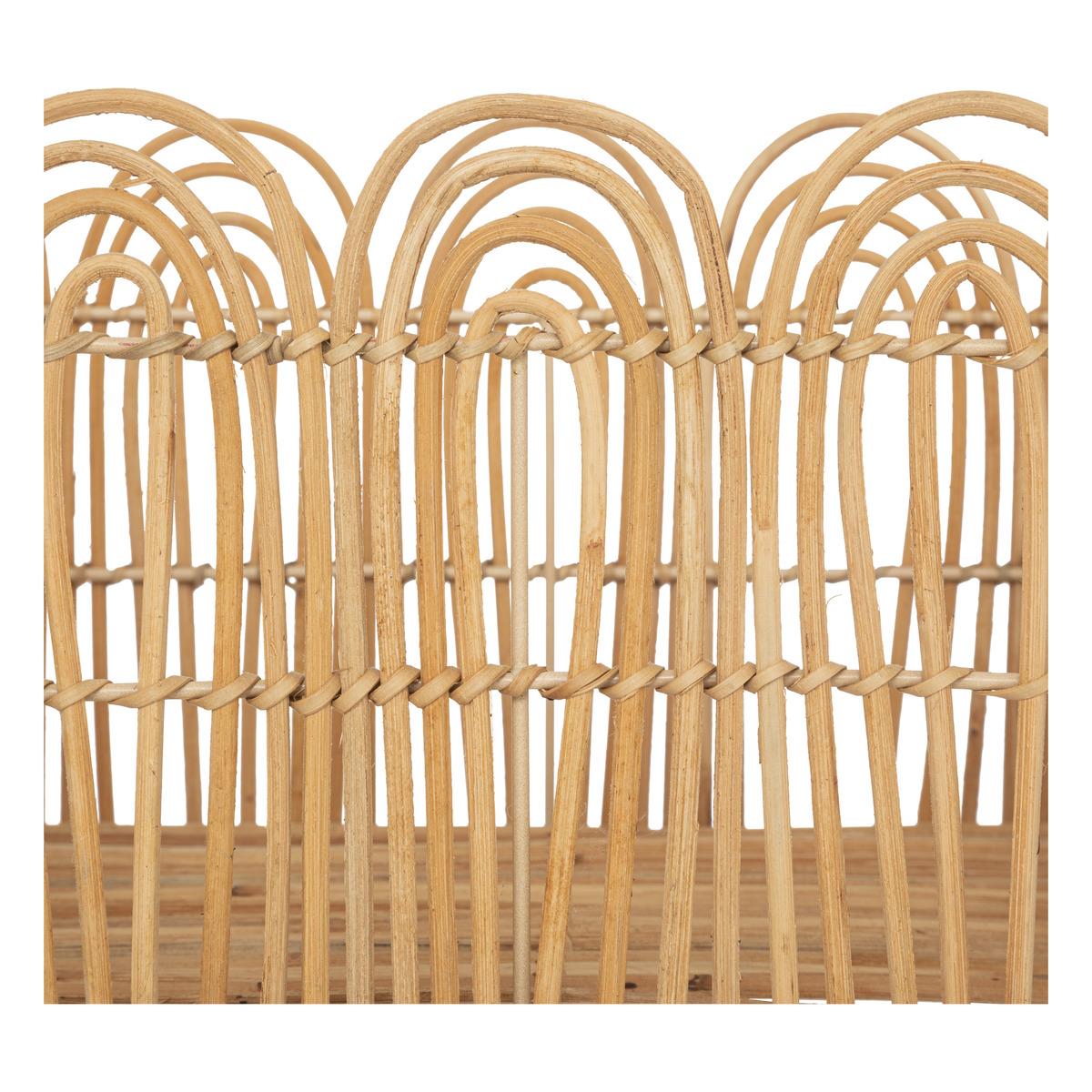 CAISSE CAGETTE LOUR NATUREL D.24X19X17CM
