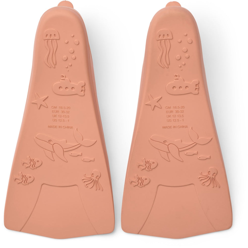 Køb LIEWOOD Peach / Tuscany Rose Gustav Printed Swim Fins