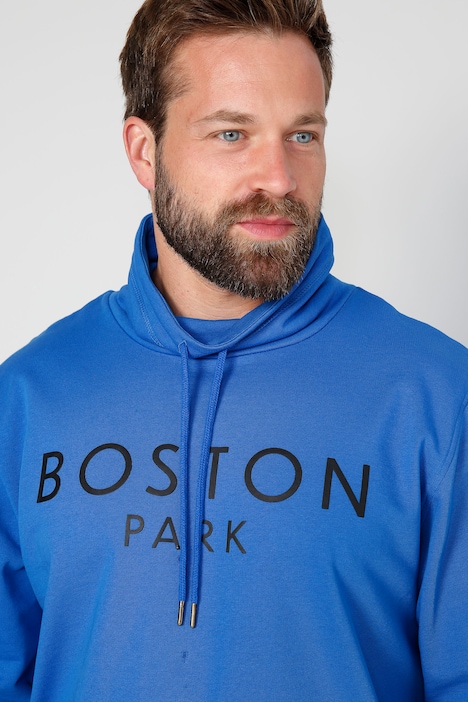 Boston Park Sweatshirt, Stehkragen, Schriftzug