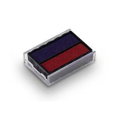 Trodat - 3 Encriers bicolores 6/4850 recharges pour tampon Printy 4850 - bleu/rouge