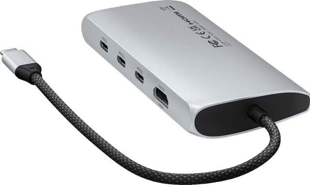 Satechi USB-C 8K Ethernet V3 Multiport USB-hub (Silver)