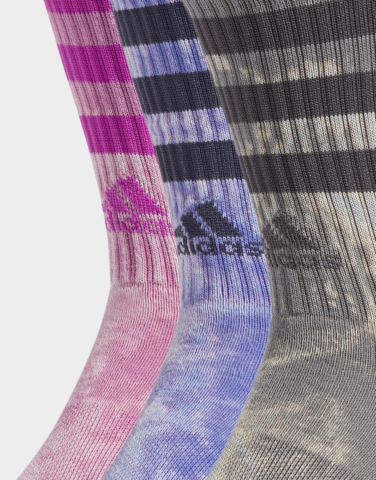adidas Chaussettes mi-mollet effet délavé 3-Stripes (3 paires)