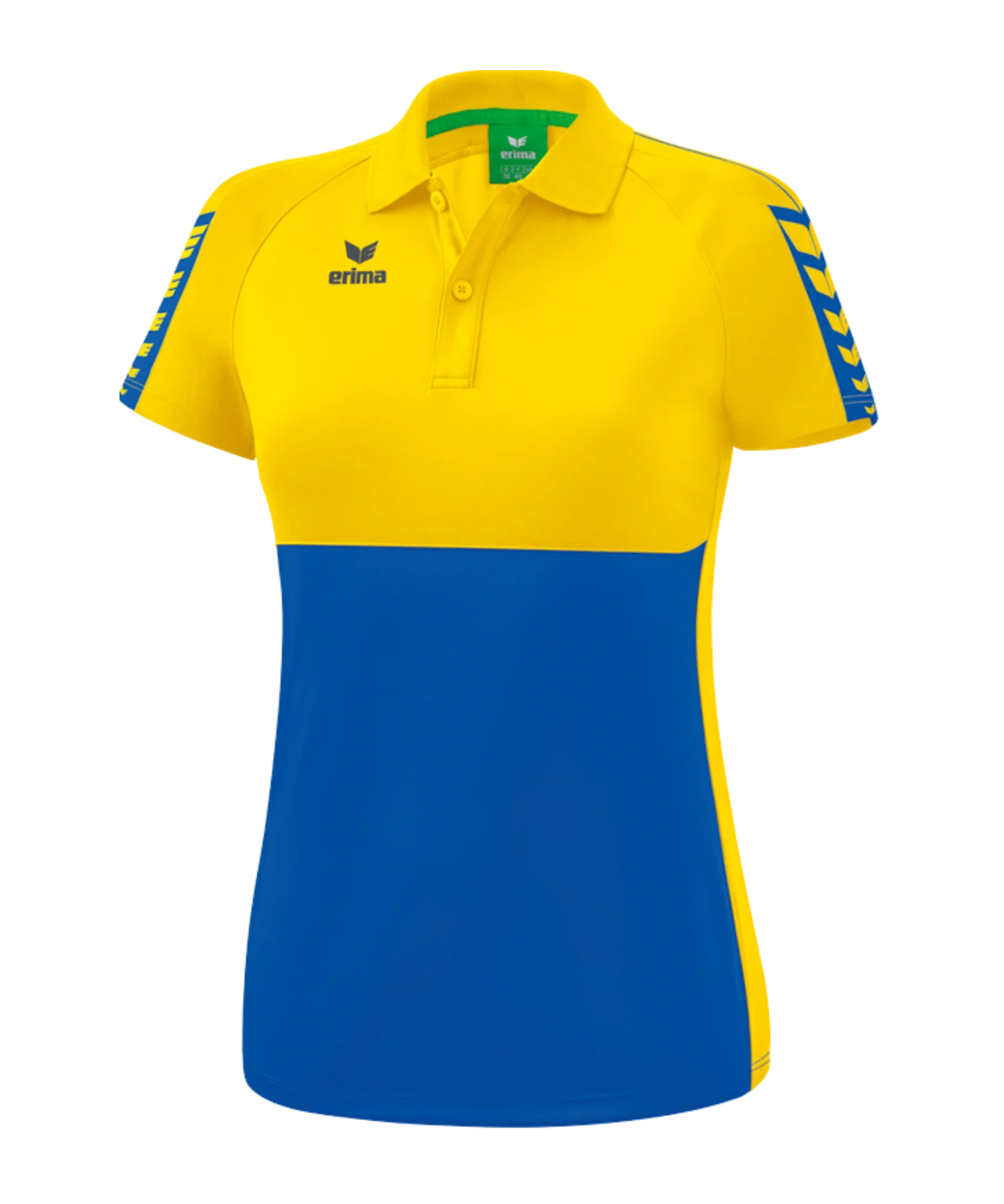 Erima Six Wings Poloshirt Damen Blau Gelb