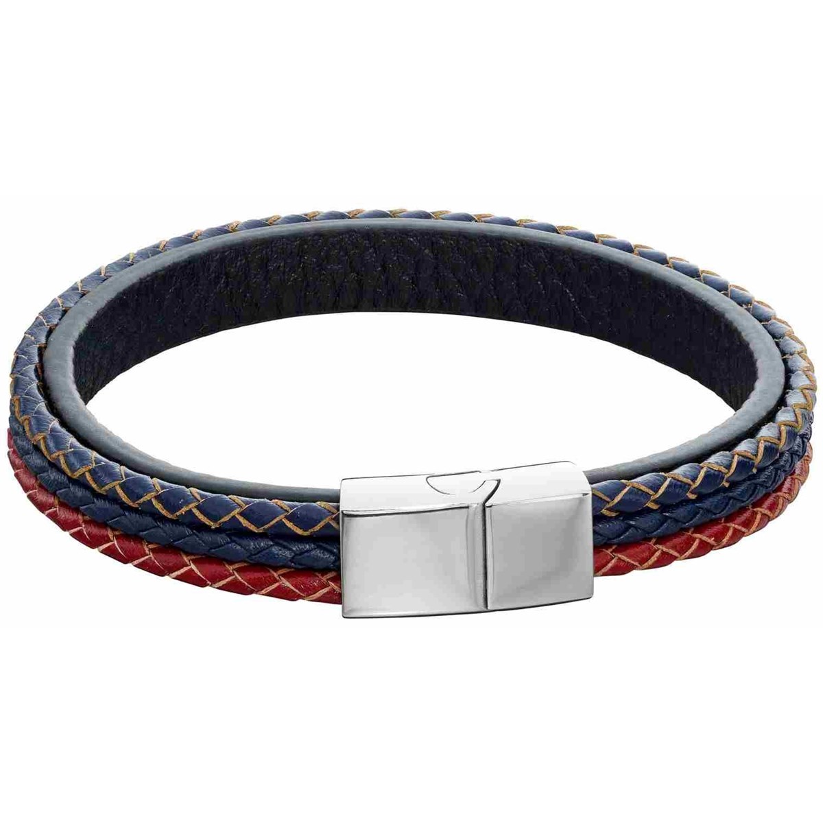 Bracelet cuir en acier inoxydable
