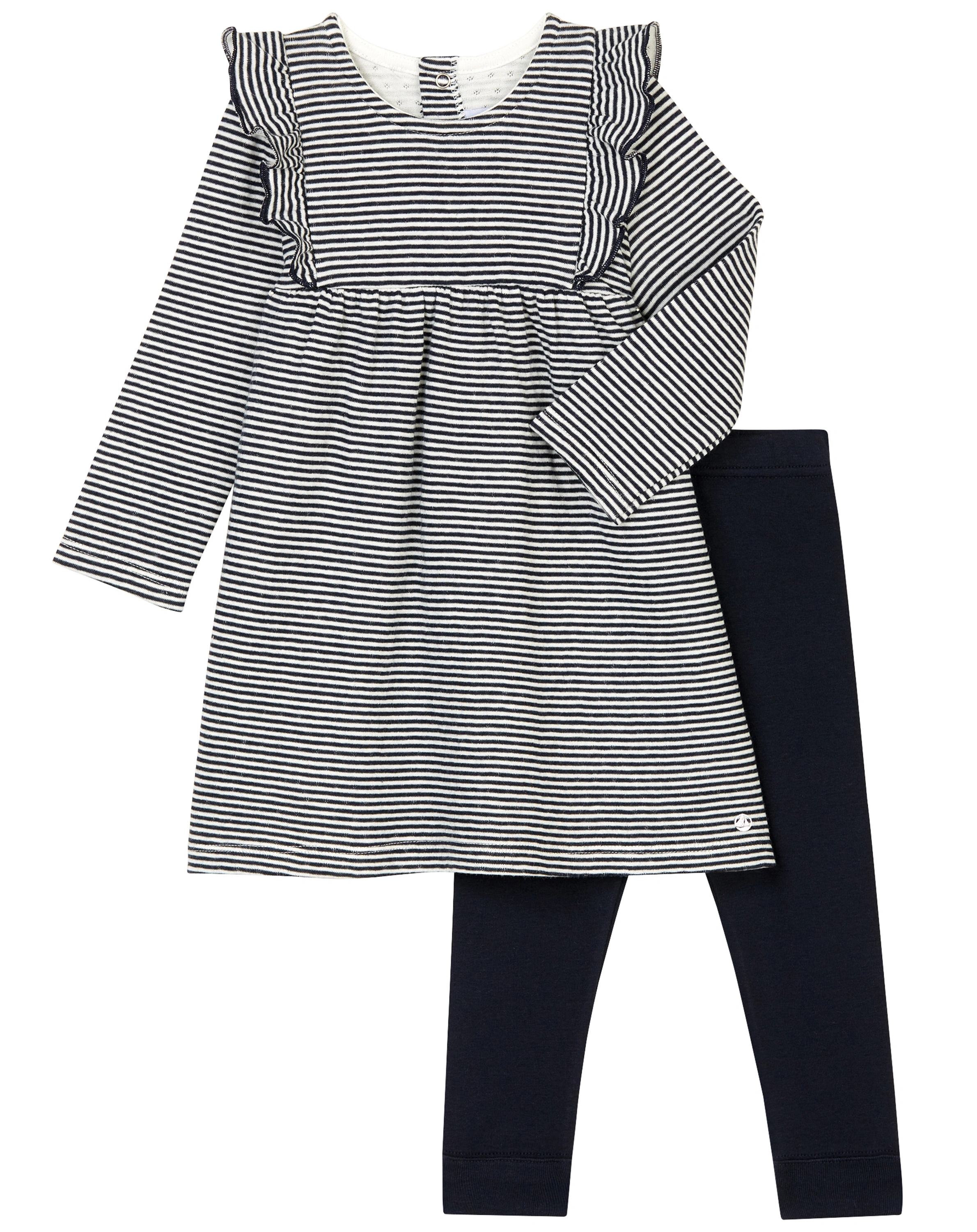Kleid TAVA mit Leggings in smoking/marshmallow
