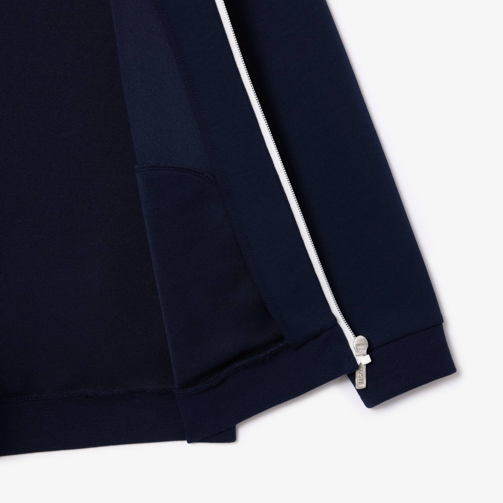 Reissverschluss-Sweatjacke mit Kontrastdetails Pullover & Sweatshirts - Blau - Lacoste - Kinder