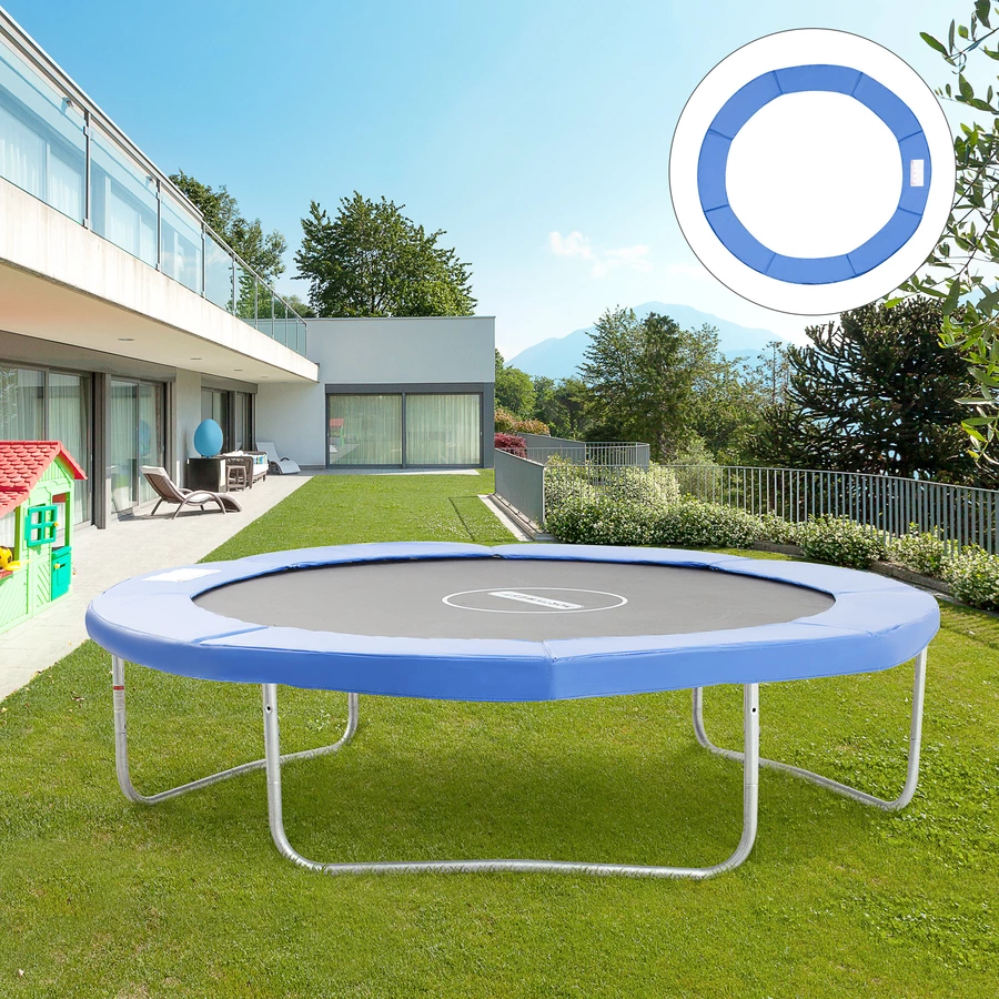 Outsunny Randabdeckung für Trampoline blau