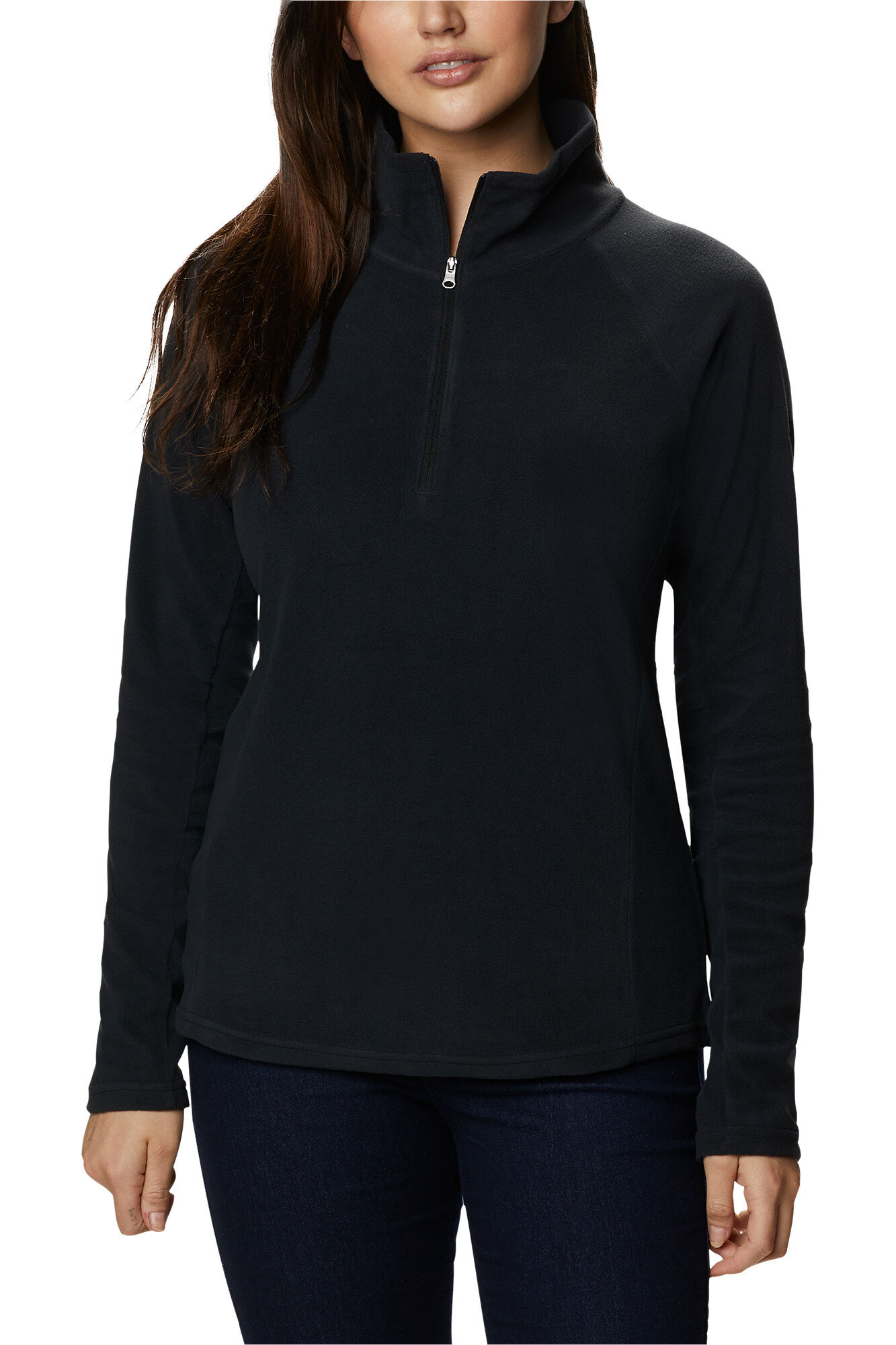 Casaco polar Columbia Glacial™ IV com meio zíper - Preto