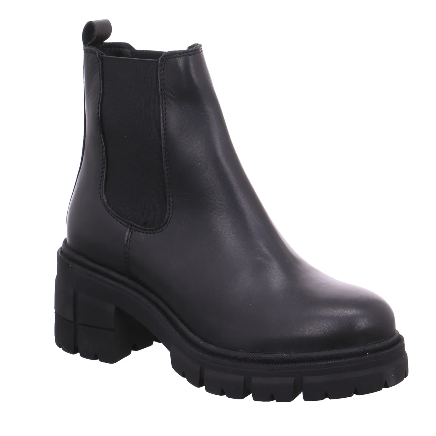 SCHUHENGEL Stiefelette Schwarz Leder