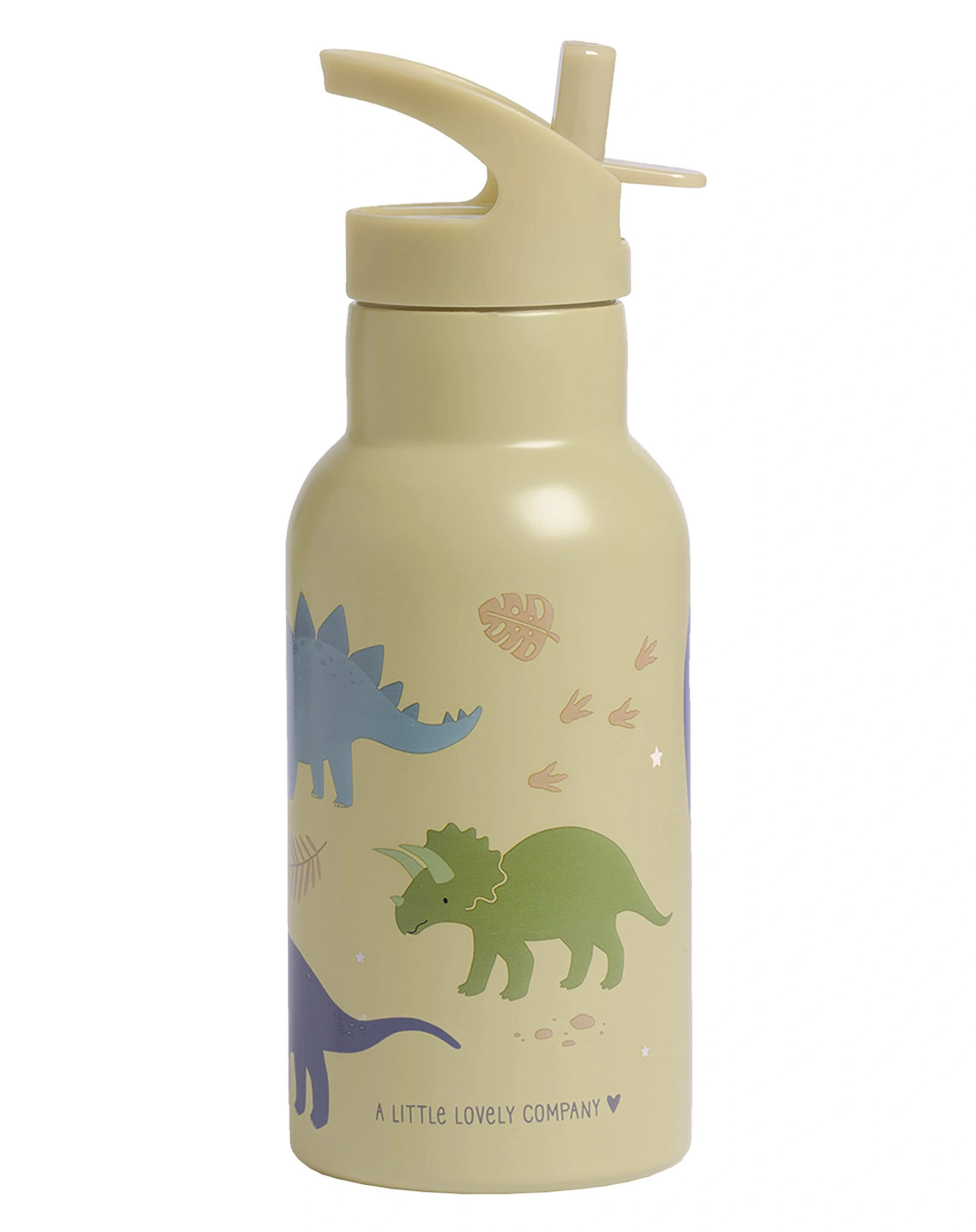 Edelstahl-Trinkflasche DINOSAURS (350ml) in hellgrün