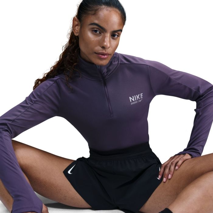 Nike Dame Trøjer Dri-FIT Pacer Half Zip GLS Lilla