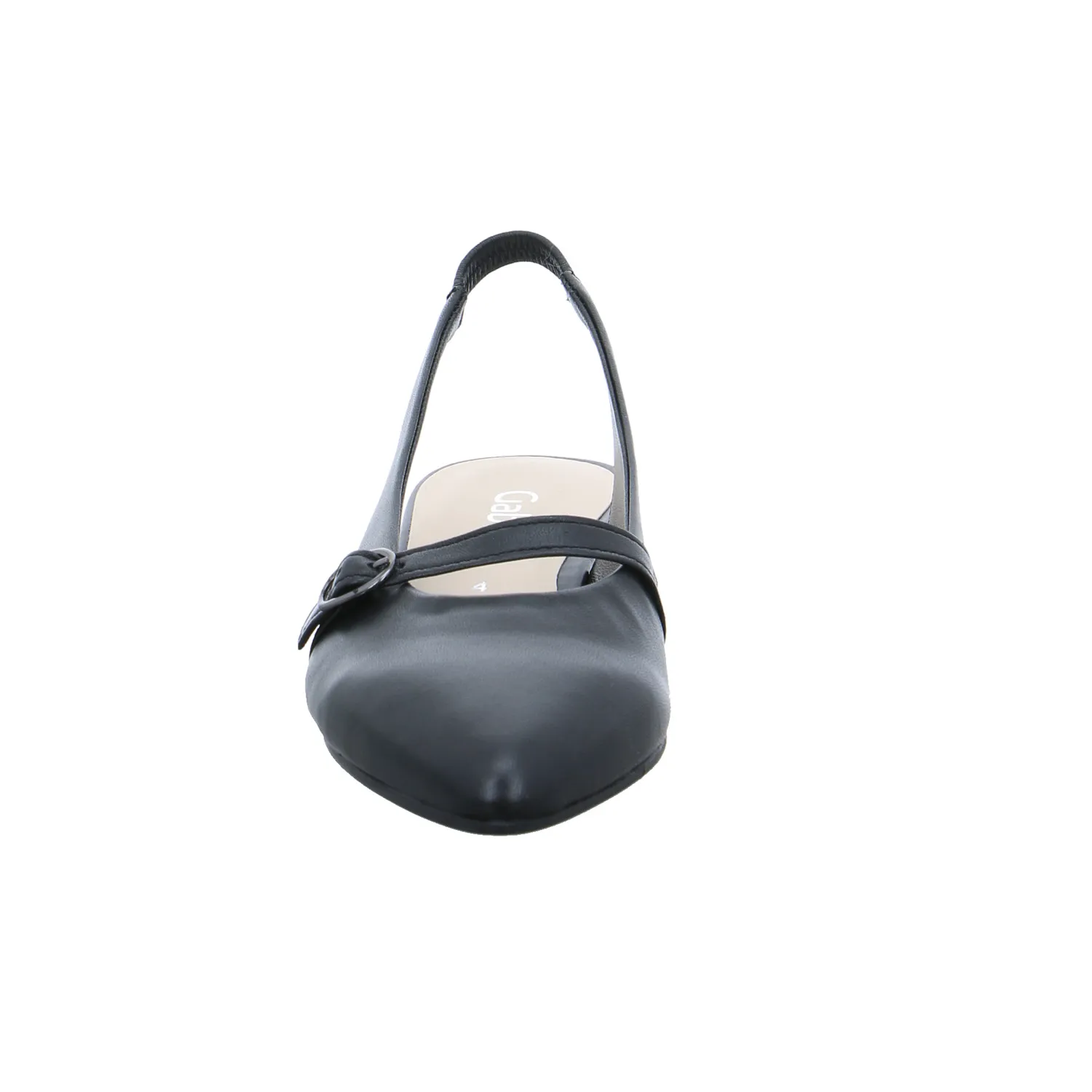 GABOR Slingpumps Schwarz Leder