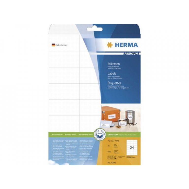 Herma Adressetiketten, weiß