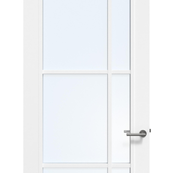 Arne & Bodil binnendeur ABD504 blank glas - wit afgelakt - glaslat wit
