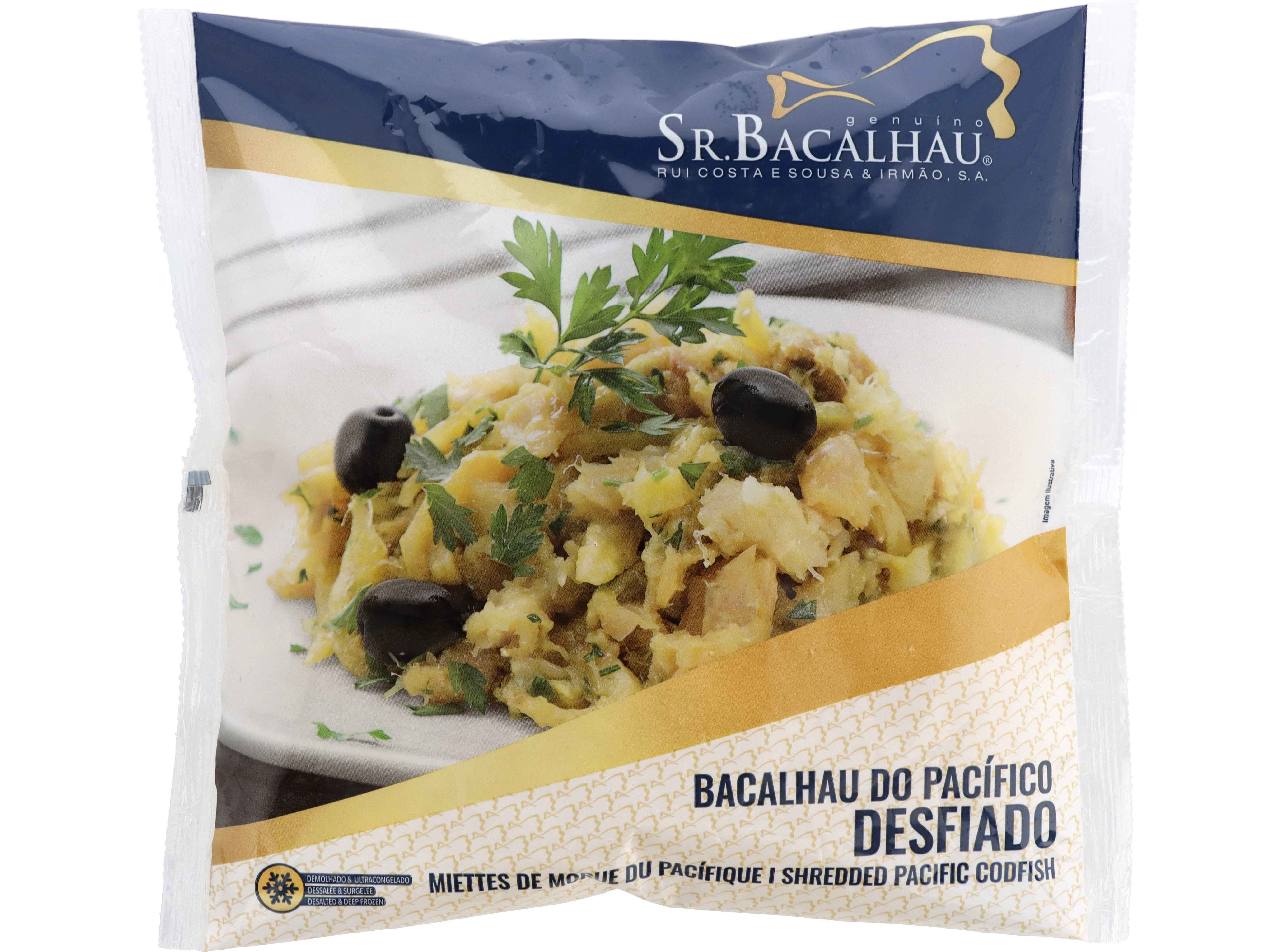 BACALHAU DEMOLHADO SR. BACALHAU DESFIADO PACÍFICO 500G