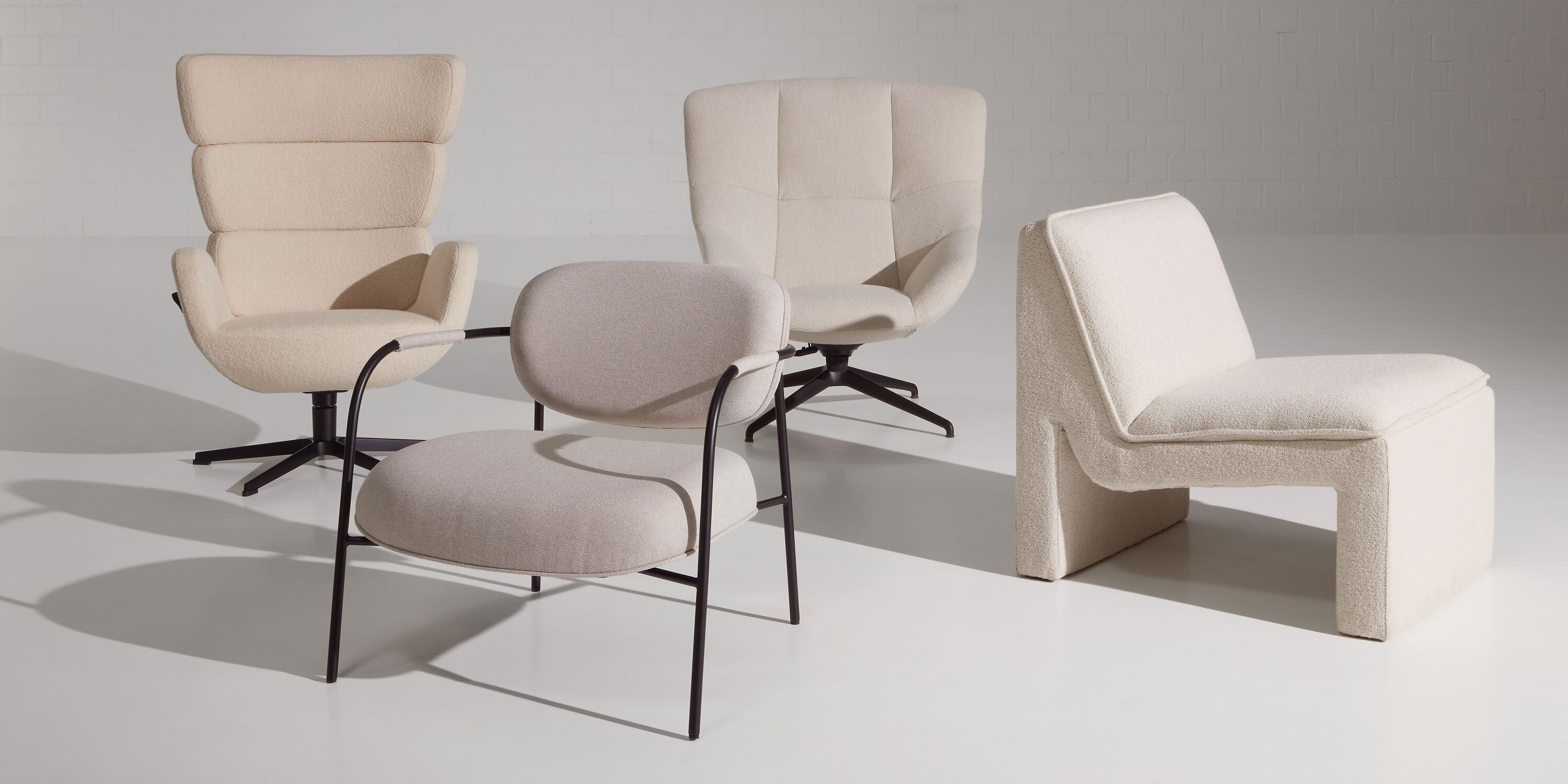 MALEA Sessel - Hellgrau / B: 77.0 cm x T: 75.0 cm x H: 105.0 cm