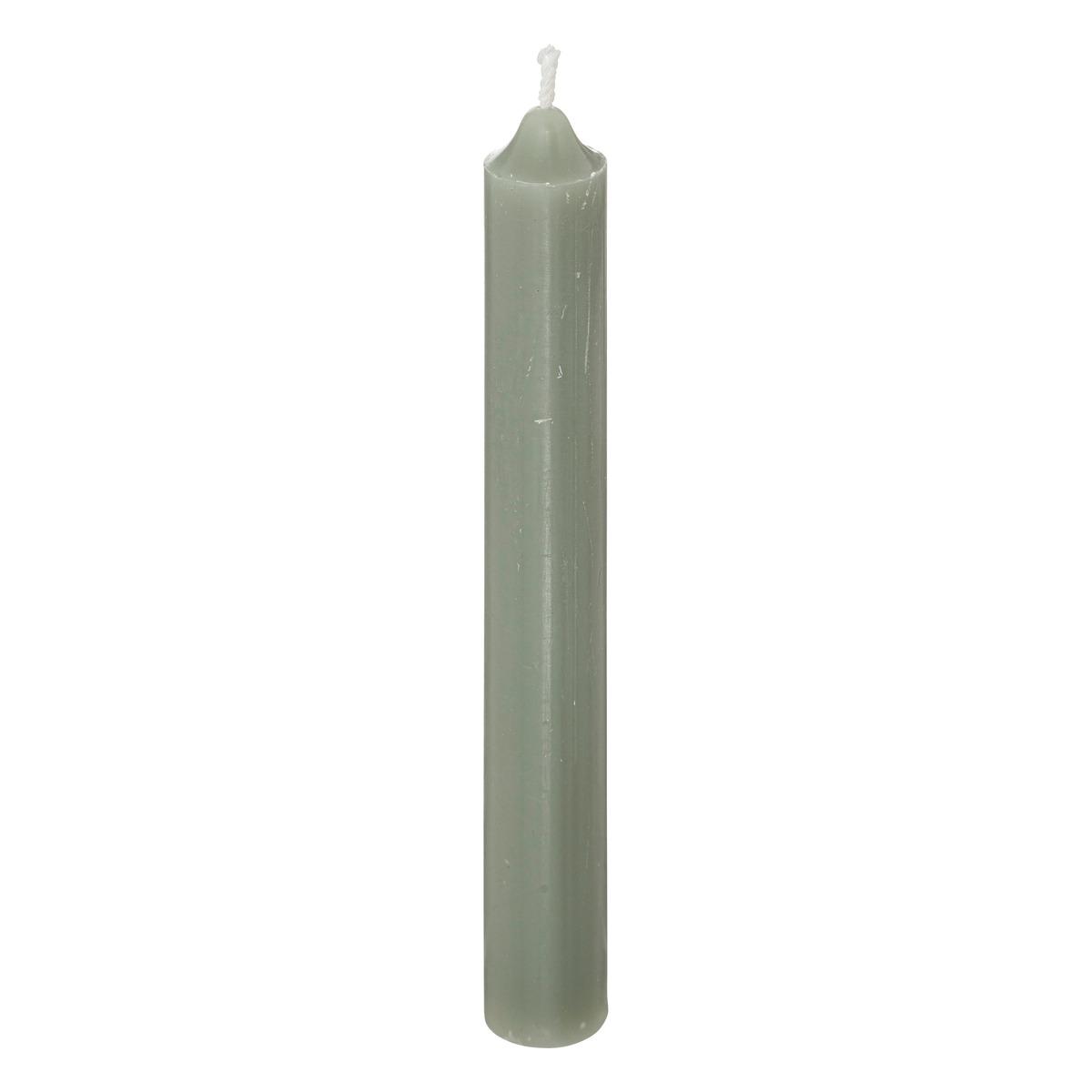 BOUGIE BATON HUGO VERT H.16CM X10 PIECES