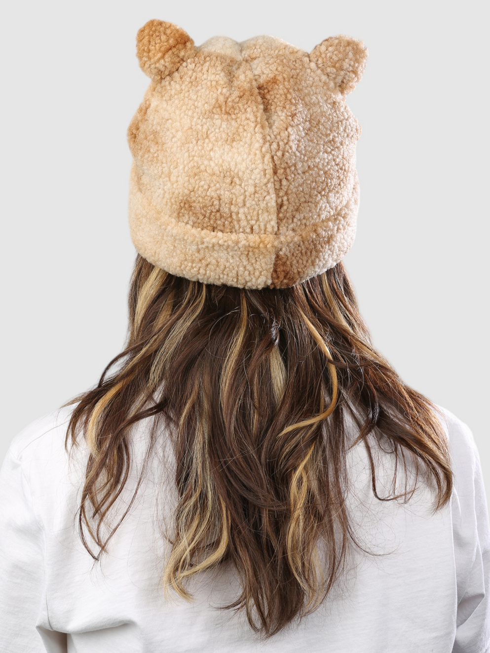 A.LAB Honey Bear Sherpa Beanie beige/brown