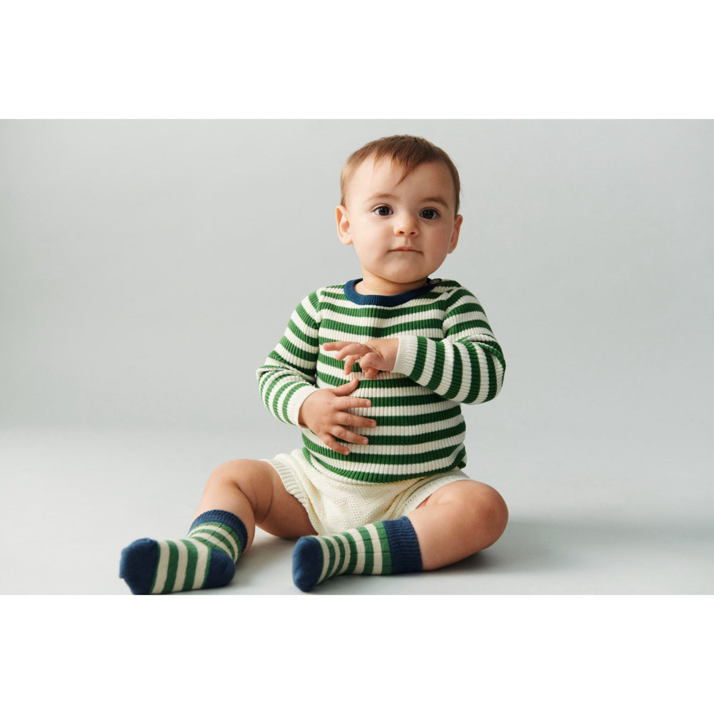 Køb FUB Ecru/Pine Rib Bluse