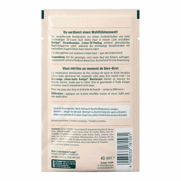 Kneipp verwöhnendes Creme-Öl-Peeling, 40 ml
