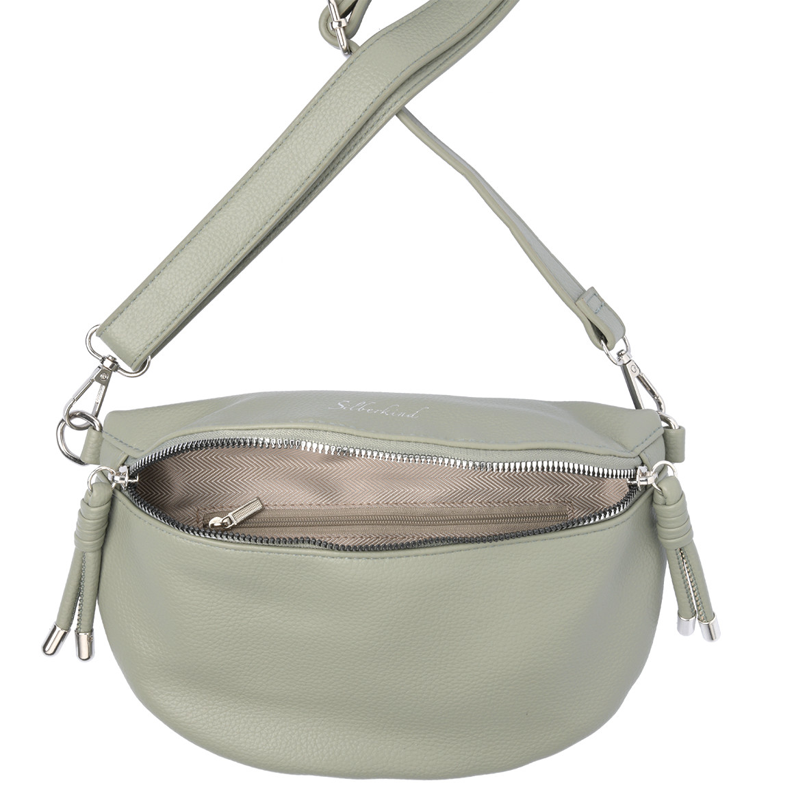 Gina Benotti Damen Hip-Bag aus Lederimitat helltürkis