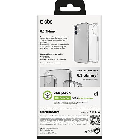 SBS iPhone 16 plus cover - transparent